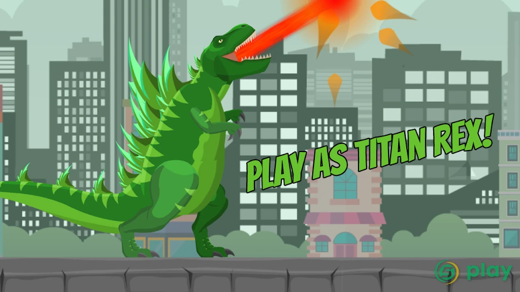 Hybrid Titan Rex: City Rampage — скриншот 1
