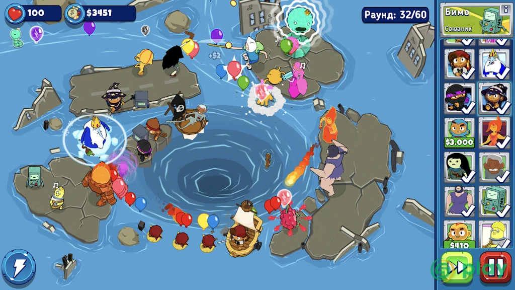 Bloons Adventure Time TD — скриншот 2