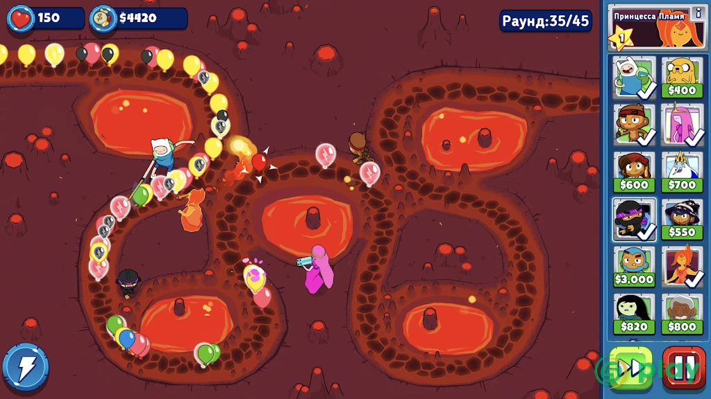Bloons Adventure Time TD — скриншот 4