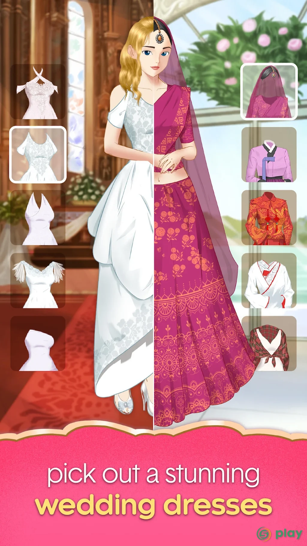 Dream wedding – Makeup & dress up games for girls — скриншот 4