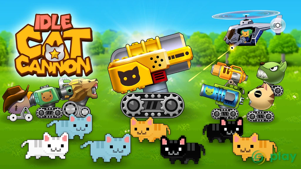 Idle Cat Cannon — скриншот 1
