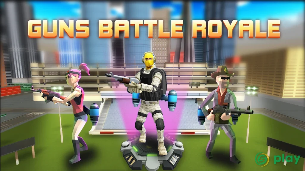 Guns Battle Royale: Free Shooting Game- Pixel FPS — скриншот 1