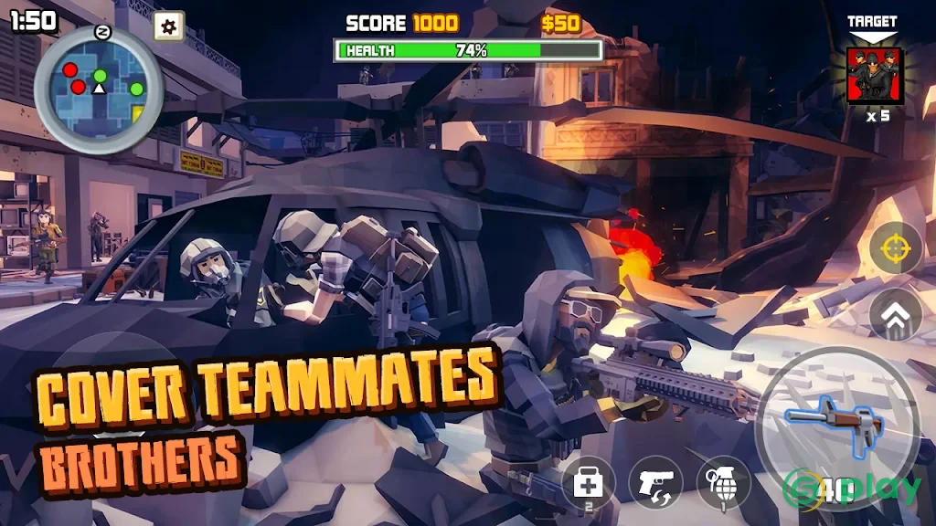 Guns Battle Royale: Free Shooting Game- Pixel FPS — скриншот 5