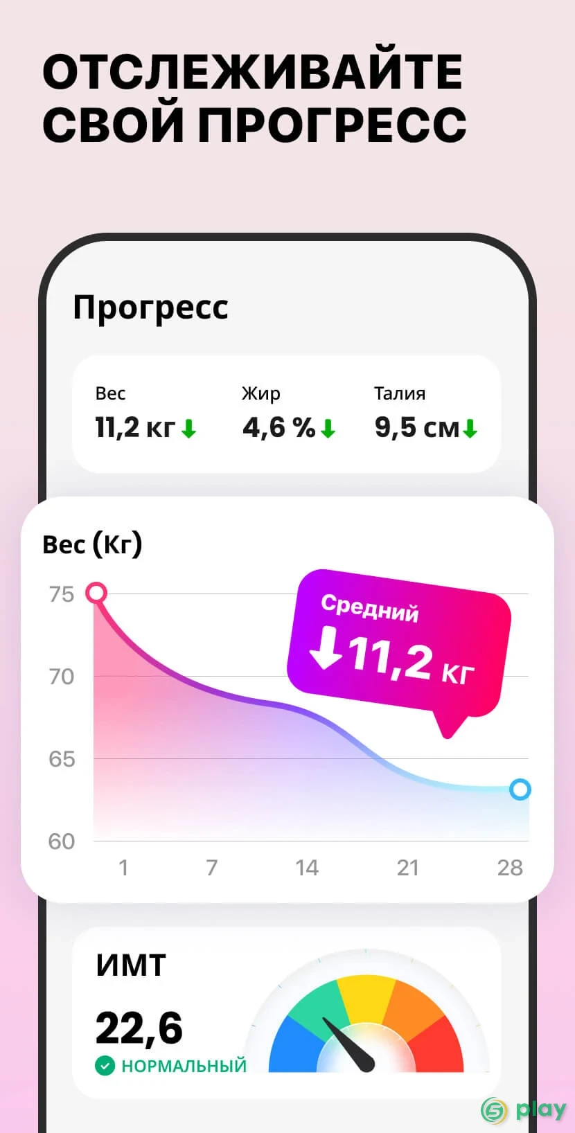 Фитнес для женщин: женская тренировка — скриншот 8