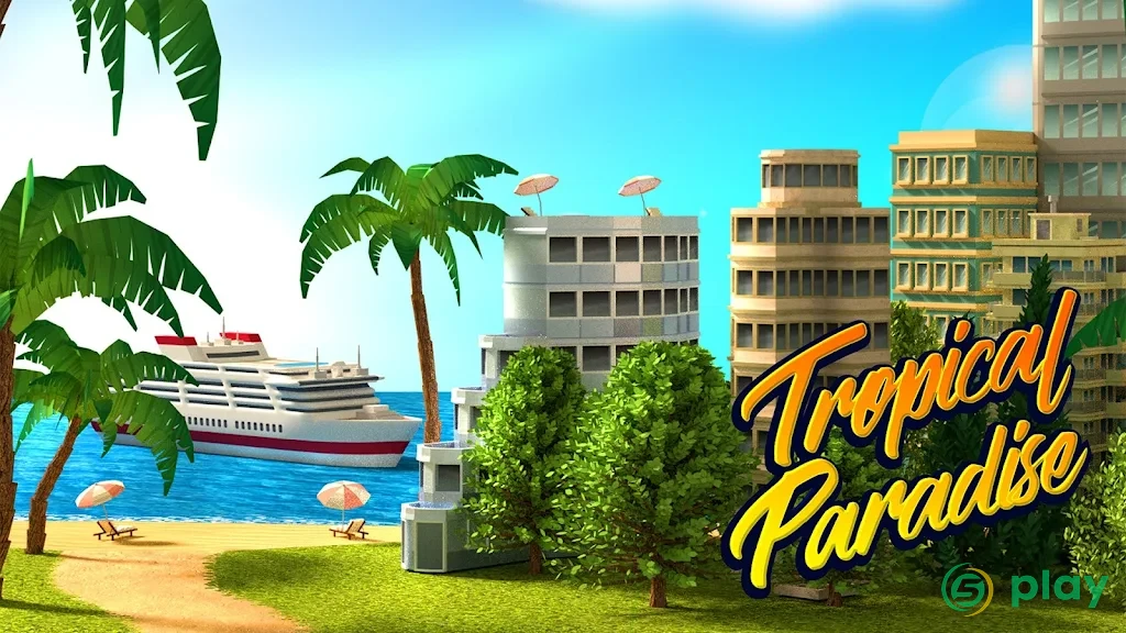 Tropic Paradise Sim: Town Building City Island Bay — скриншот 1