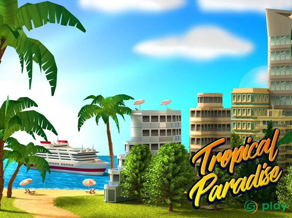 Tropic Paradise Sim: Town Building City Island Bay — скриншот 8