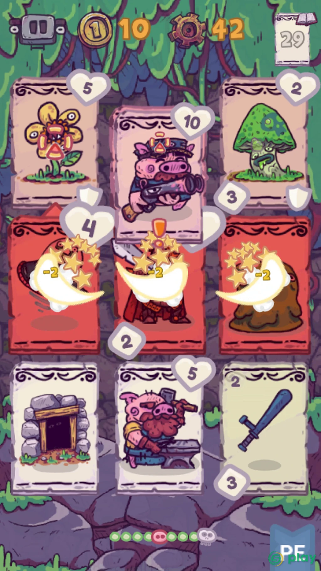Card Hog - Карточная RPG-головоломка — скриншот 2