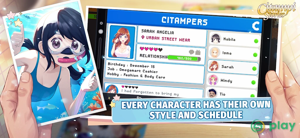 Citampi Stories: Love and Life Sim RPG — скриншот 8