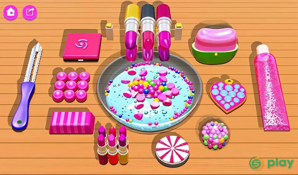DIY Makeup Slime Maker! Super Slime Simulations — скриншот 2