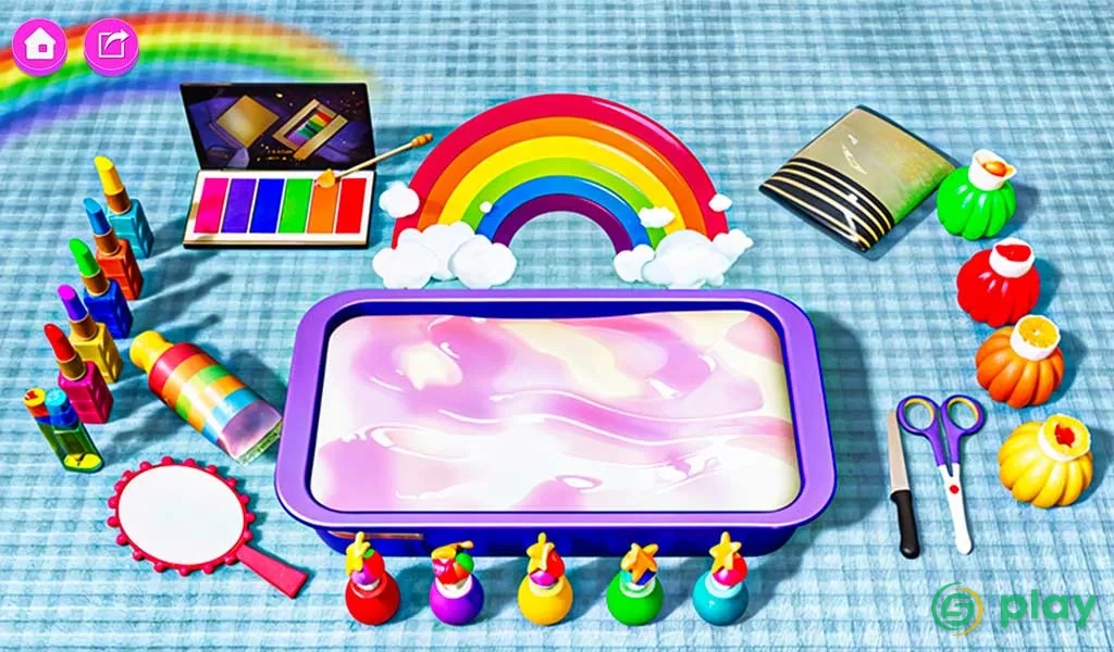 DIY Makeup Slime Maker! Super Slime Simulations — скриншот 5