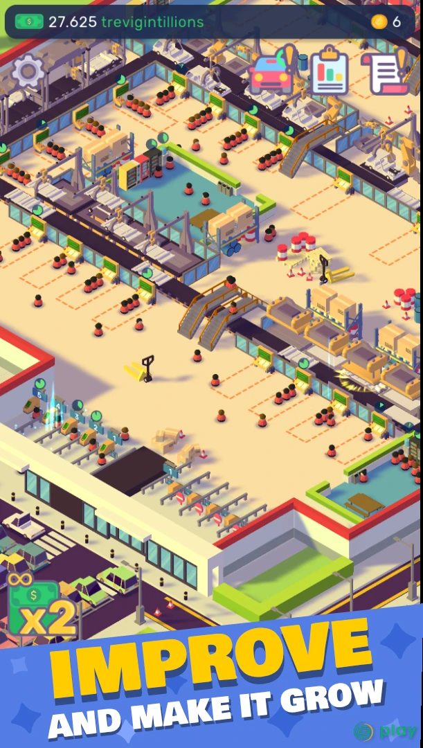 Car Industry Tycoon - Idle Car Factory Simulator — скриншот 3