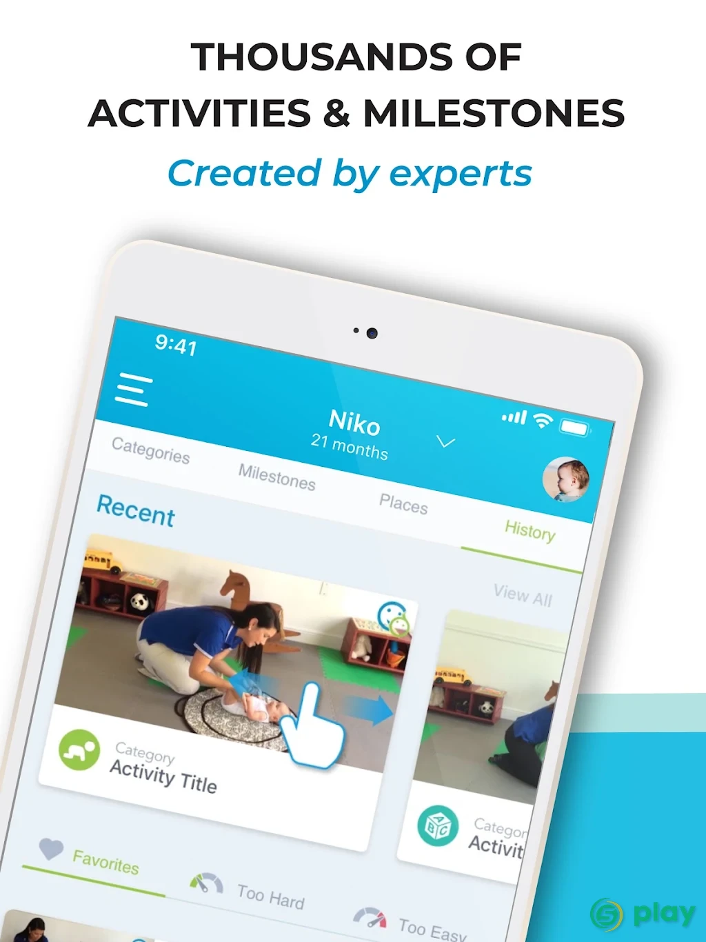 BabySparks - Development Activities and Milestones — скриншот 10