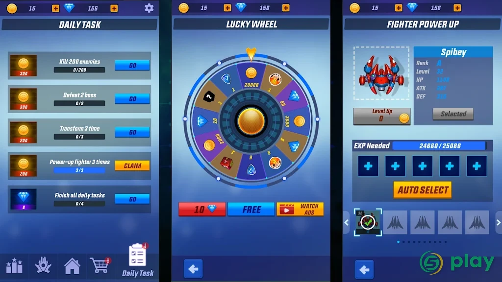 Thunder Fighter Squadron: Strikers Shoot Em Up — скриншот 6