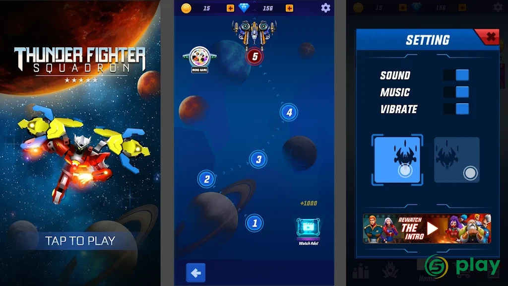Thunder Fighter Squadron: Strikers Shoot Em Up — скриншот 7