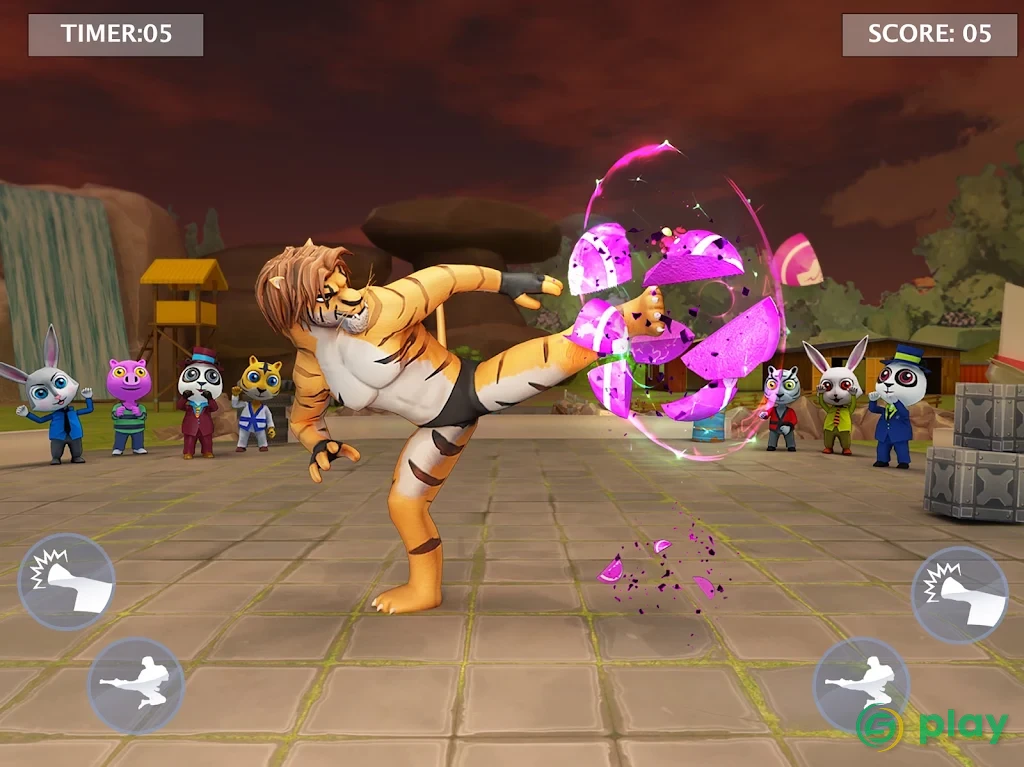 Кунг-фу животных Борьба игры: Wild Каратэ Fighter — скриншот 12