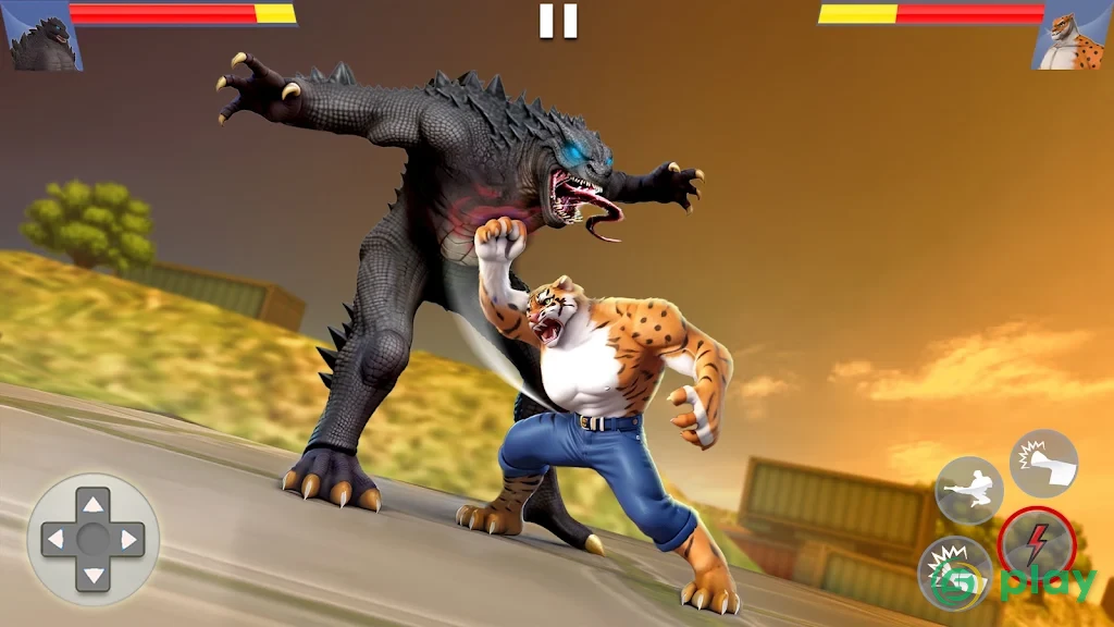 Кунг-фу животных Борьба игры: Wild Каратэ Fighter — скриншот 1