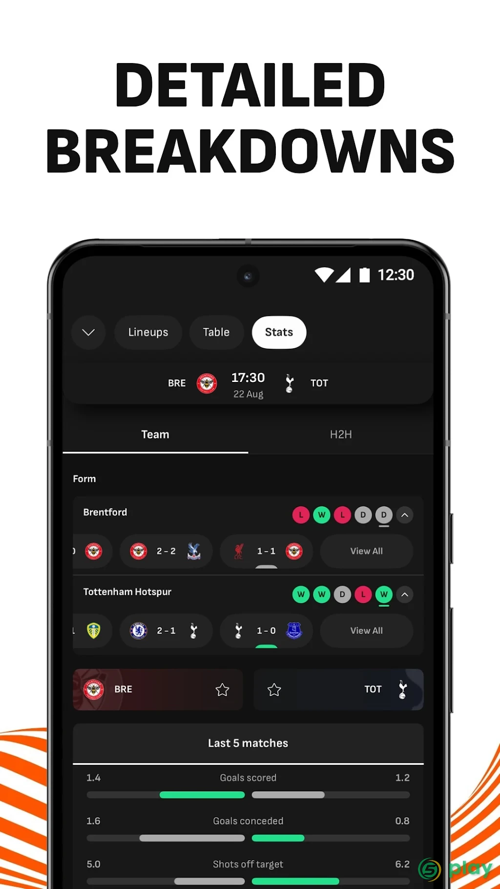 LiveScore: Live Sports Scores — скриншот 5