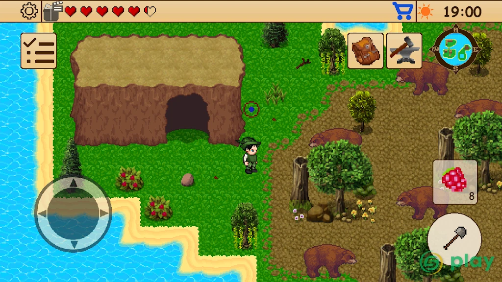 Survival RPG - Поиск сокровищ приключенческая 2d — скриншот 5