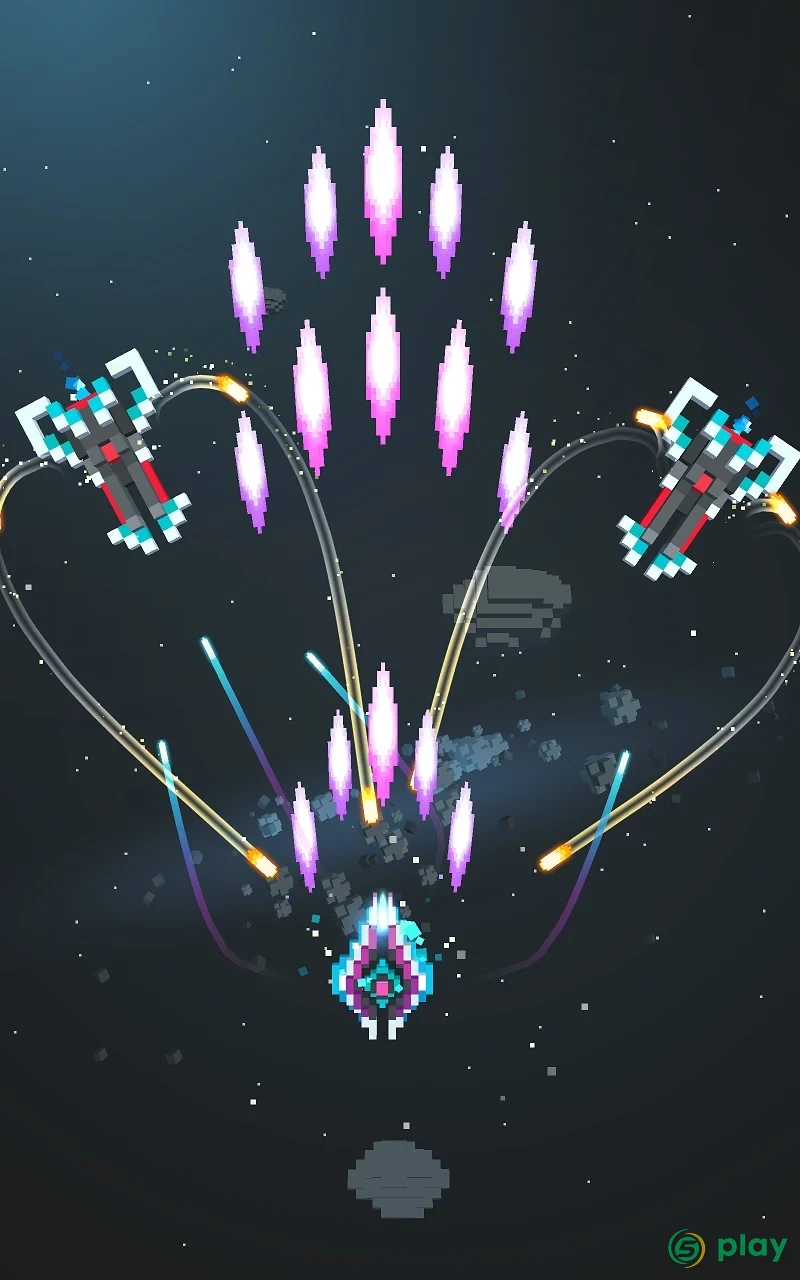 Sky Wings: Pixel Fighter 3D — скриншот 10