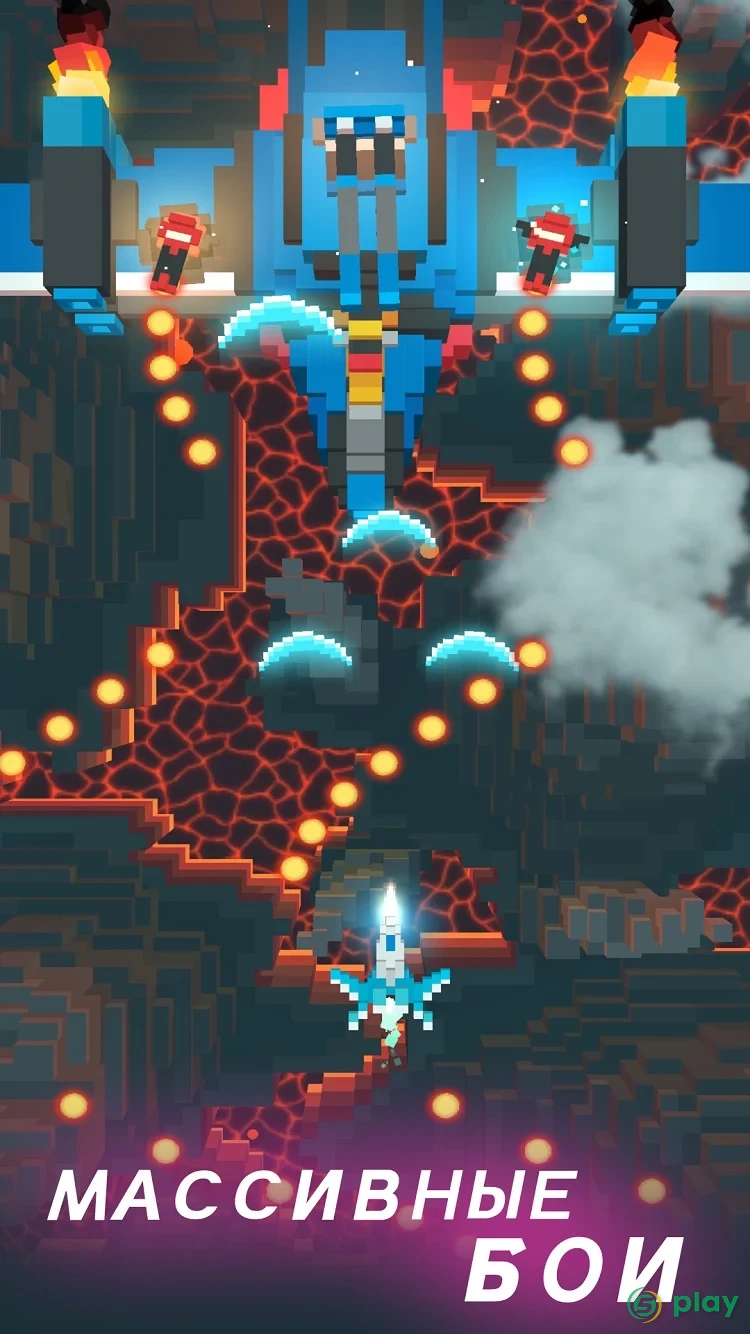 Sky Wings: Pixel Fighter 3D — скриншот 2