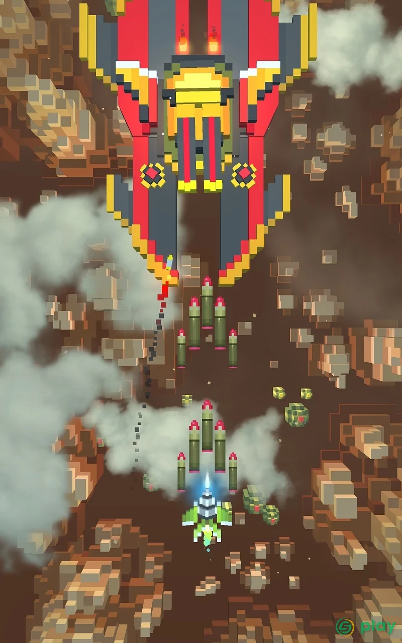 Sky Wings: Pixel Fighter 3D — скриншот 8
