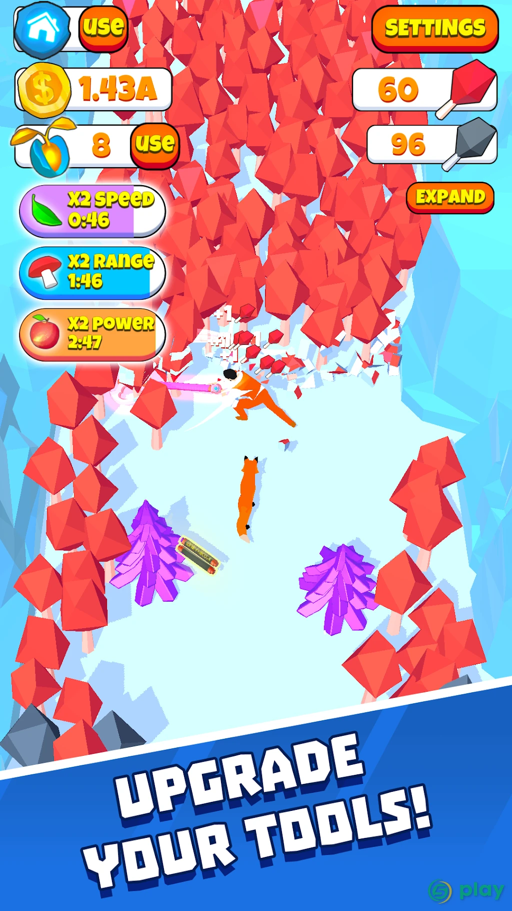 Idle Lumberjack 3D — скриншот 3