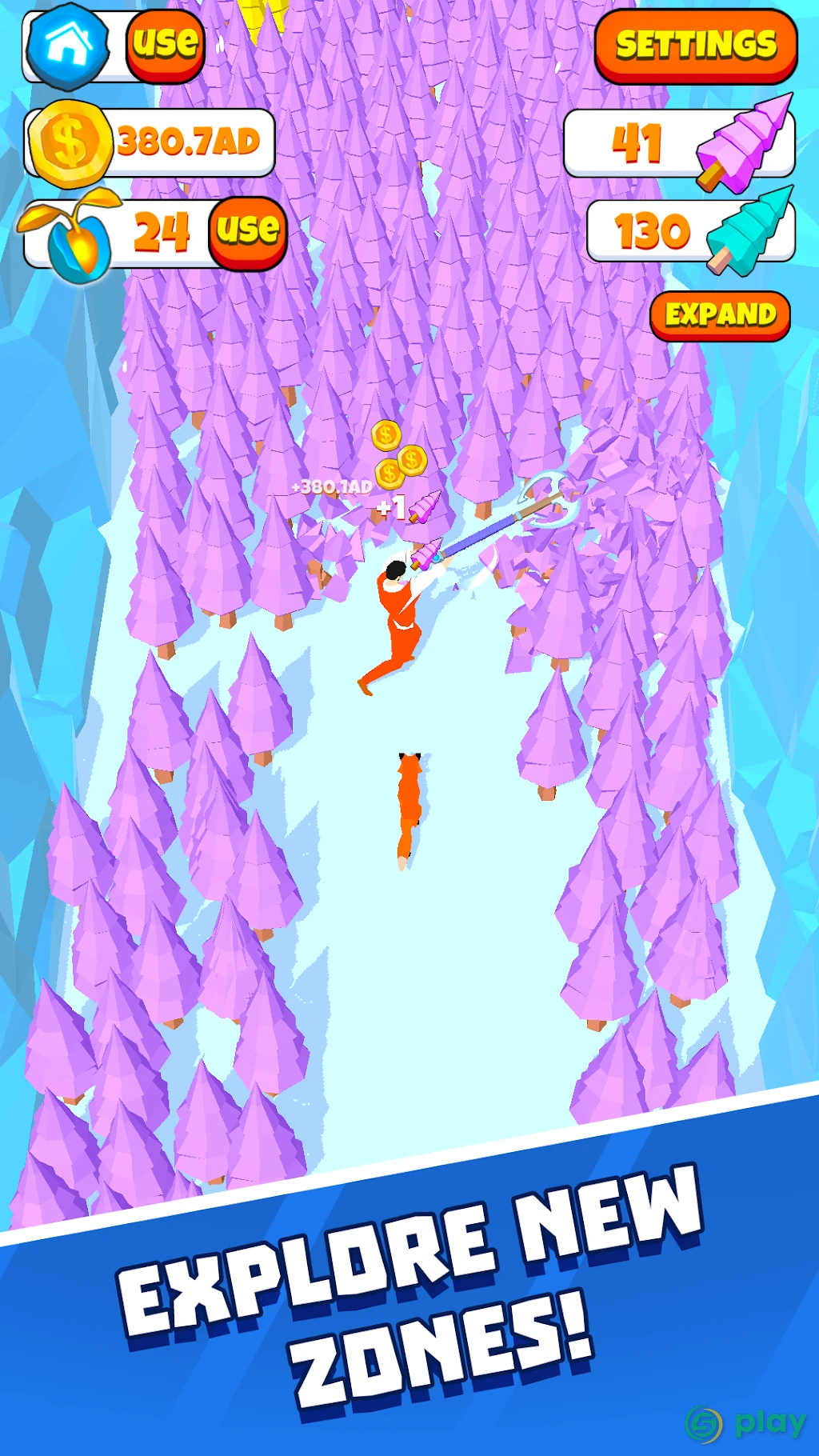 Idle Lumberjack 3D — скриншот 7