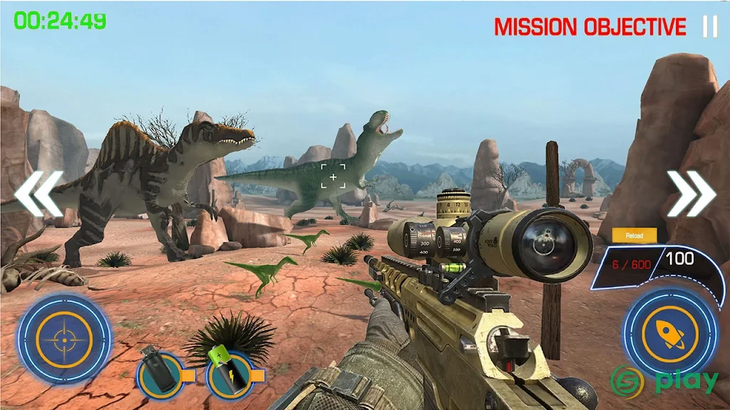 Dinosaur Hunter 3D — скриншот 1