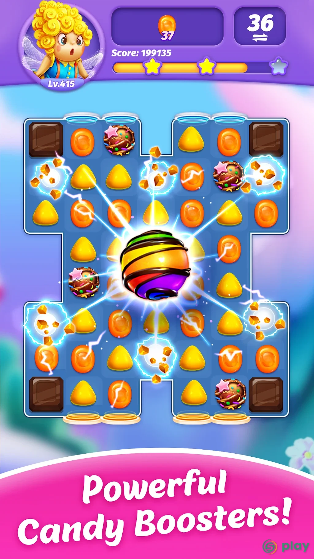 Candy Charming - 2020 Match 3 Puzzle Free Games — скриншот 2