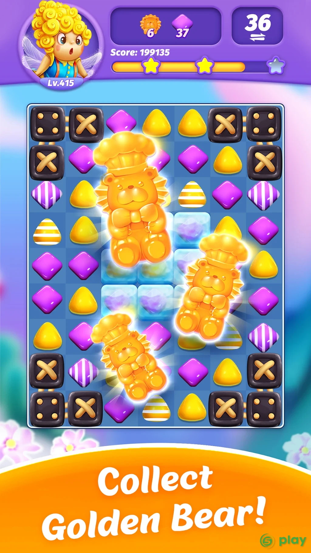 Candy Charming - 2020 Match 3 Puzzle Free Games — скриншот 3