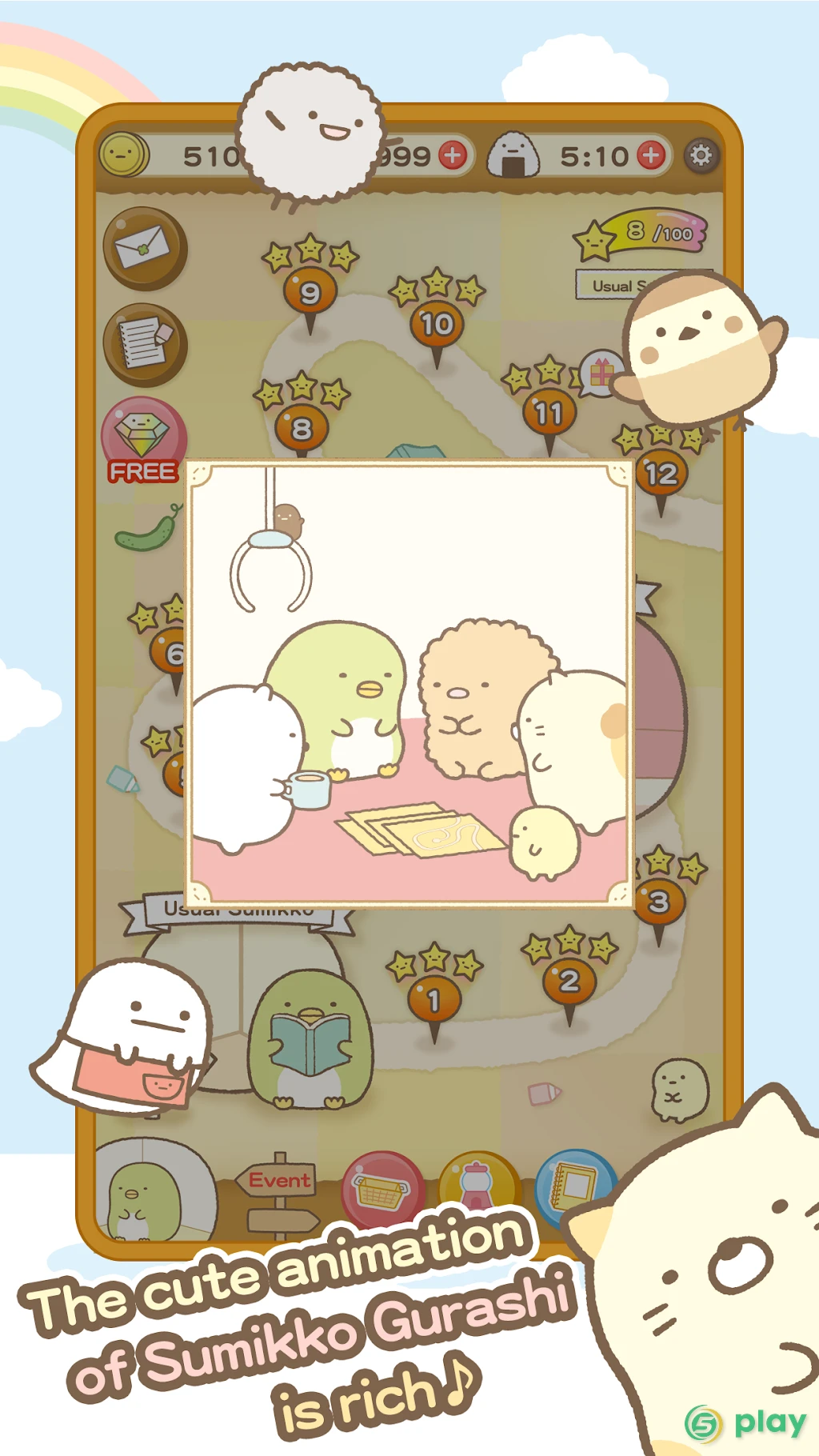 Sumikko gurashi-Puzzling Ways — скриншот 6