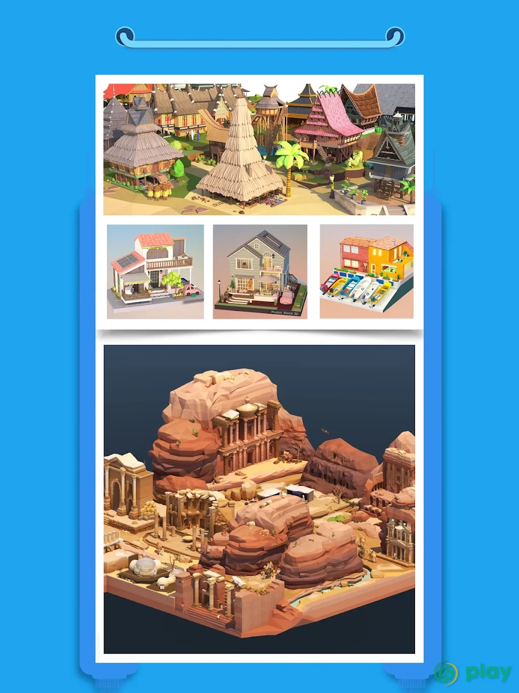 Pocket World 3D - Assemble models unique puzzle — скриншот 10