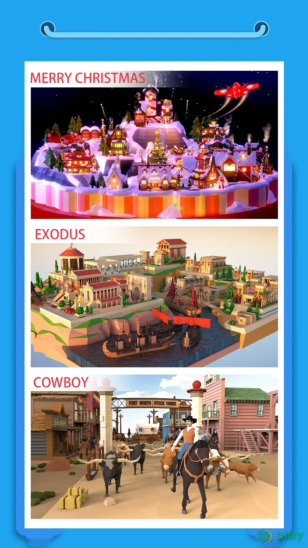 Pocket World 3D - Assemble models unique puzzle — скриншот 3