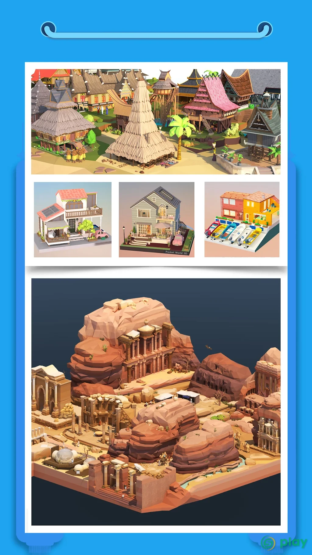 Pocket World 3D - Assemble models unique puzzle — скриншот 5