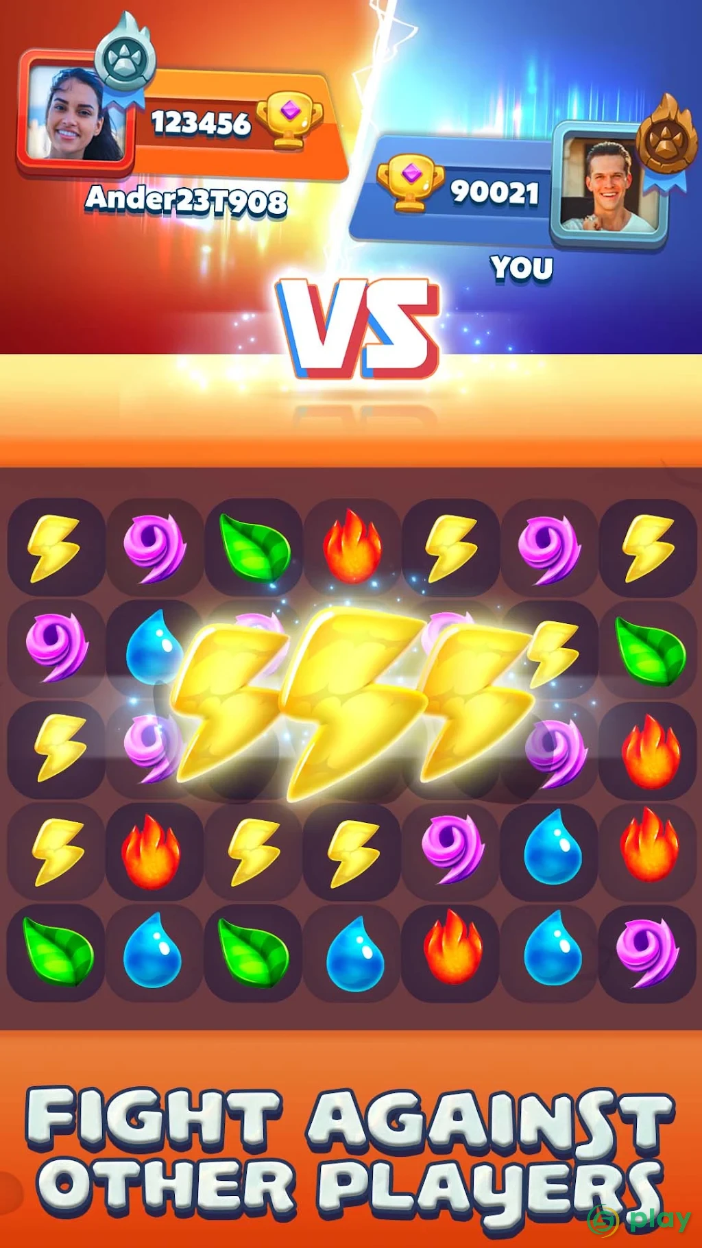 Monster Tales - Multiplayer Match 3 Puzzle Game — скриншот 5