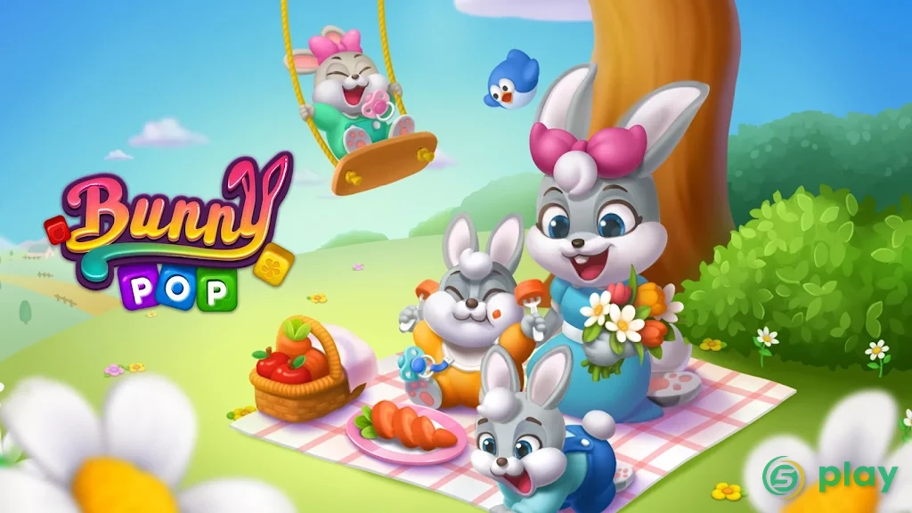 Bunny Pop Blast — скриншот 1