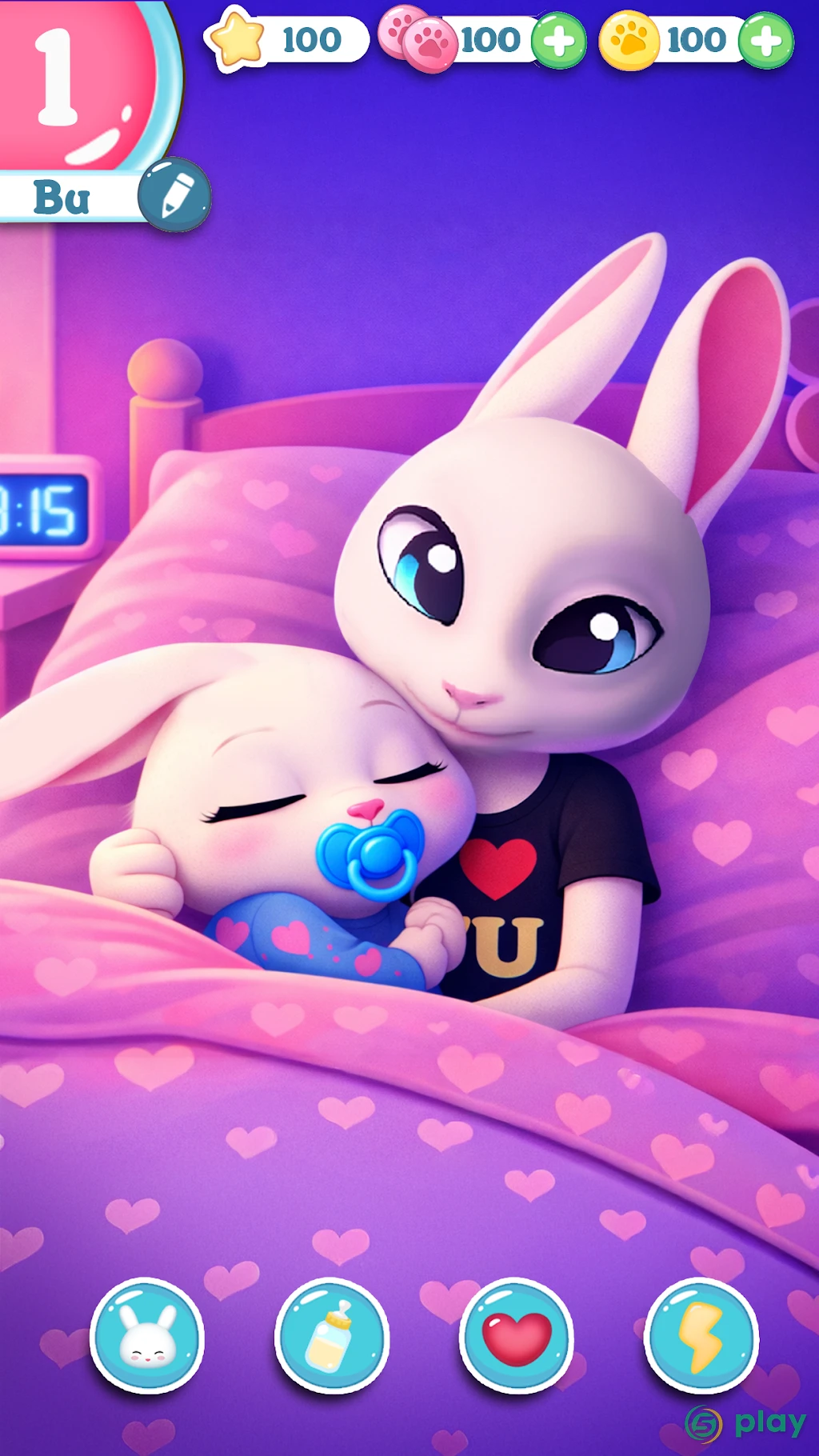 Bu Кролик - Игра питомцы животным уход — скриншот 3