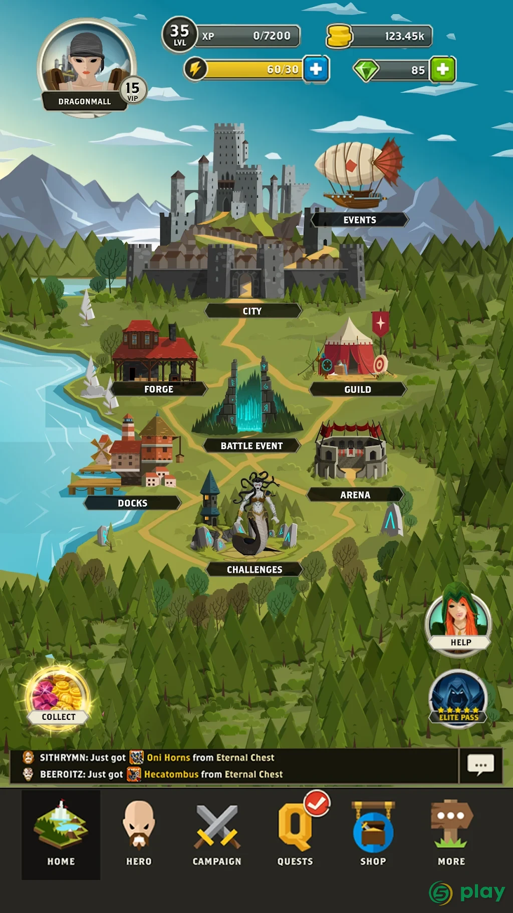 Questland: РПГ пошаговая — скриншот 8