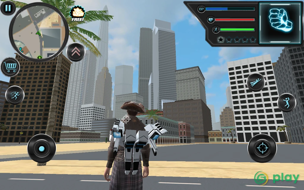 Jetpack Hero Miami Crime — скриншот 1