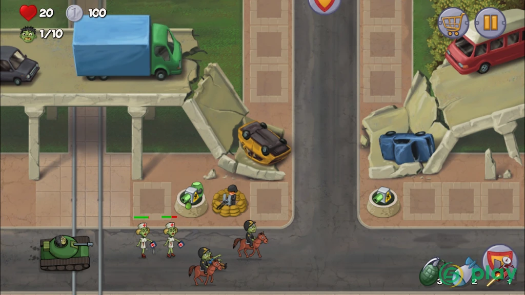 Zombie Town Defense — скриншот 1