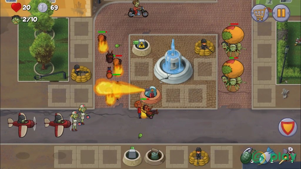 Zombie Town Defense — скриншот 2