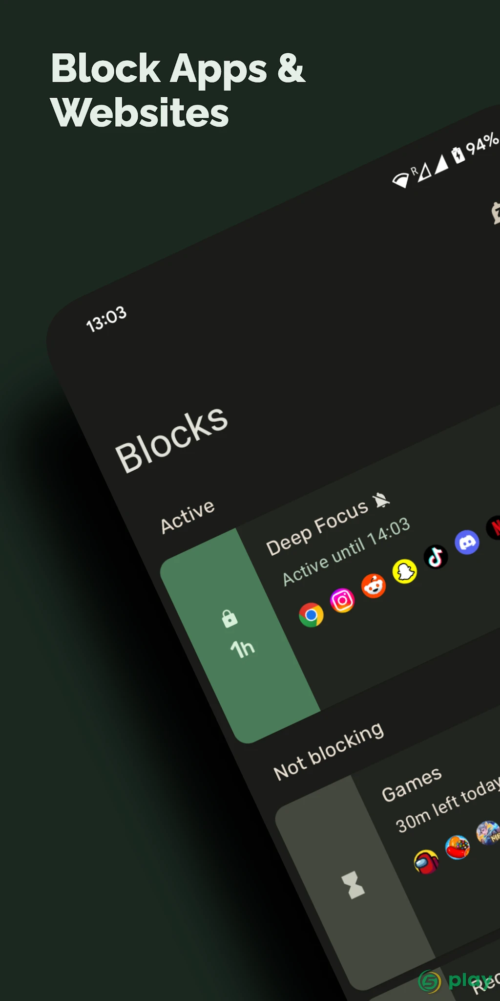 Block Apps - Productivity & Digital Wellbeing — скриншот 1