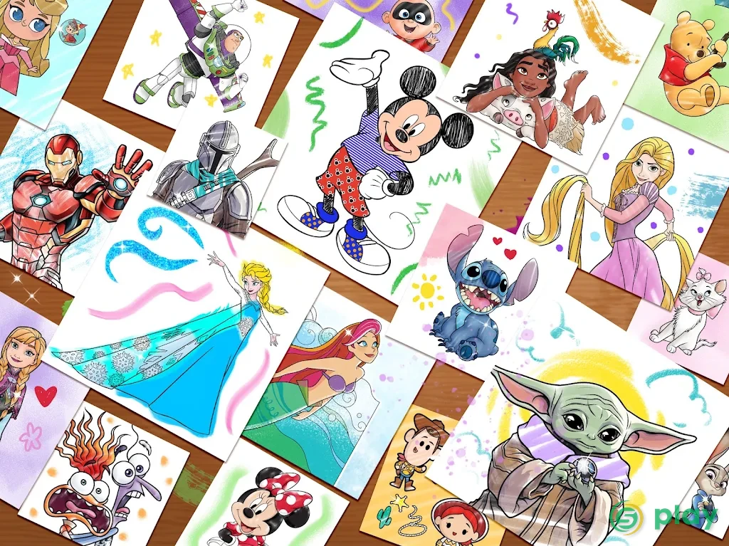 Disney: мир раскрасок — скриншот 9