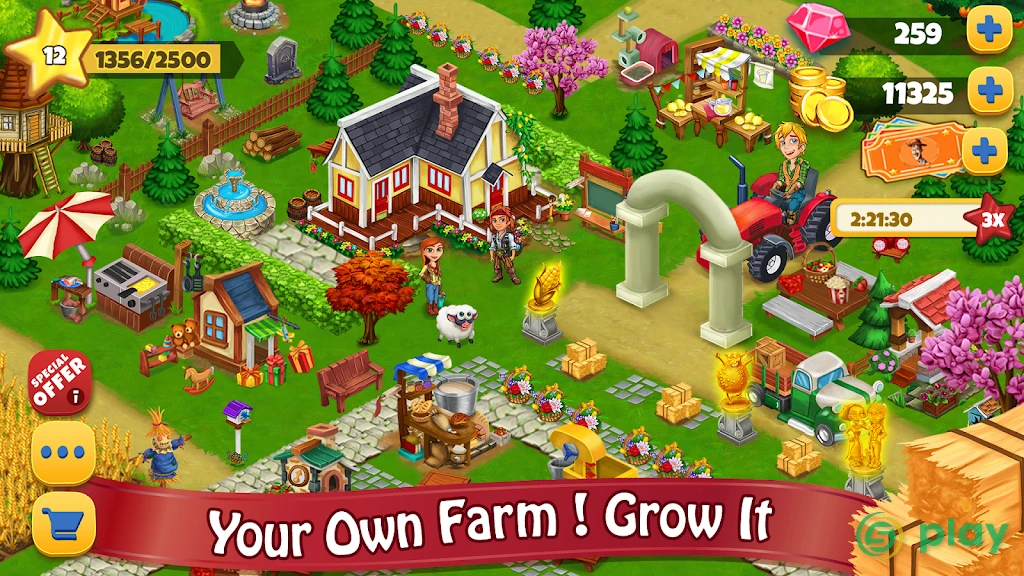 Farm Day Village фермер: Offline игры — скриншот 10
