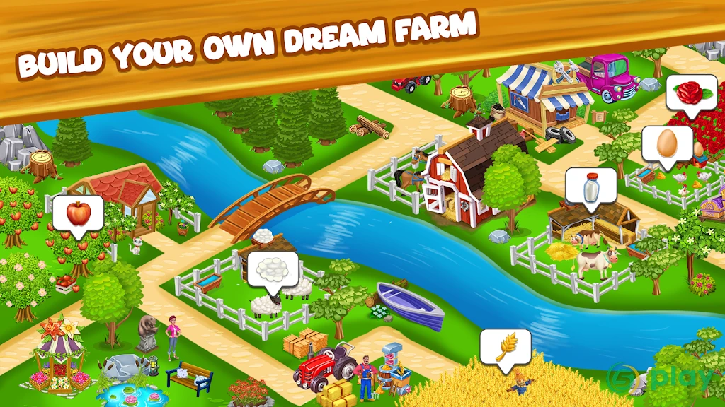 Farm Day Village фермер: Offline игры — скриншот 2