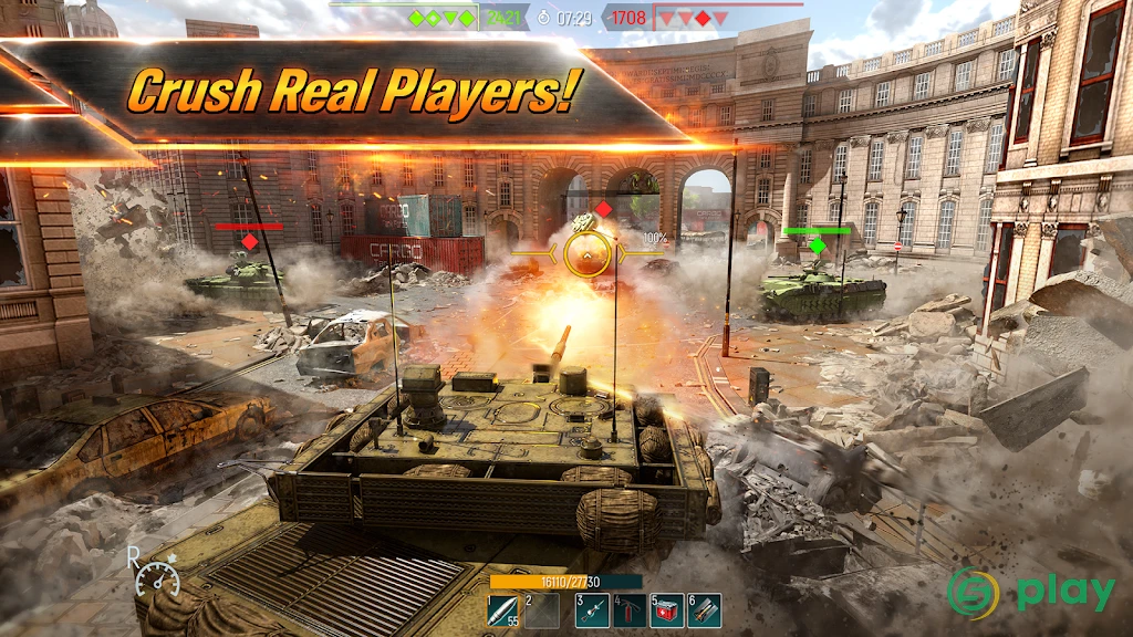 Tank Force: Лучшие игры танки онлайн по сети — скриншот 3