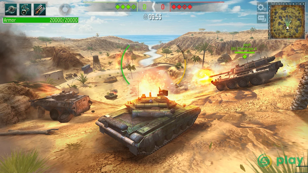 Tank Force: Лучшие игры танки онлайн по сети — скриншот 8