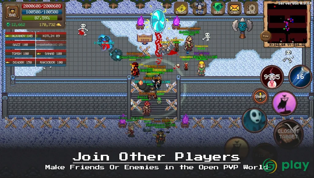 MMORPG Laurum Online - RPG - Pixel MMO - PVP — скриншот 1