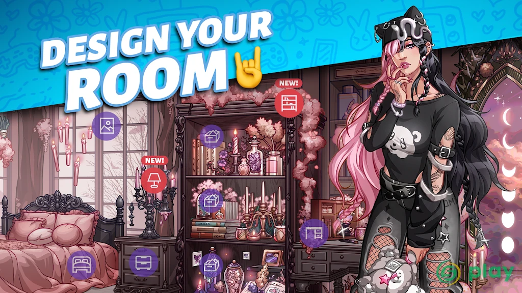 Party in my Dorm: College Life Roleplay Chat Game — скриншот 2