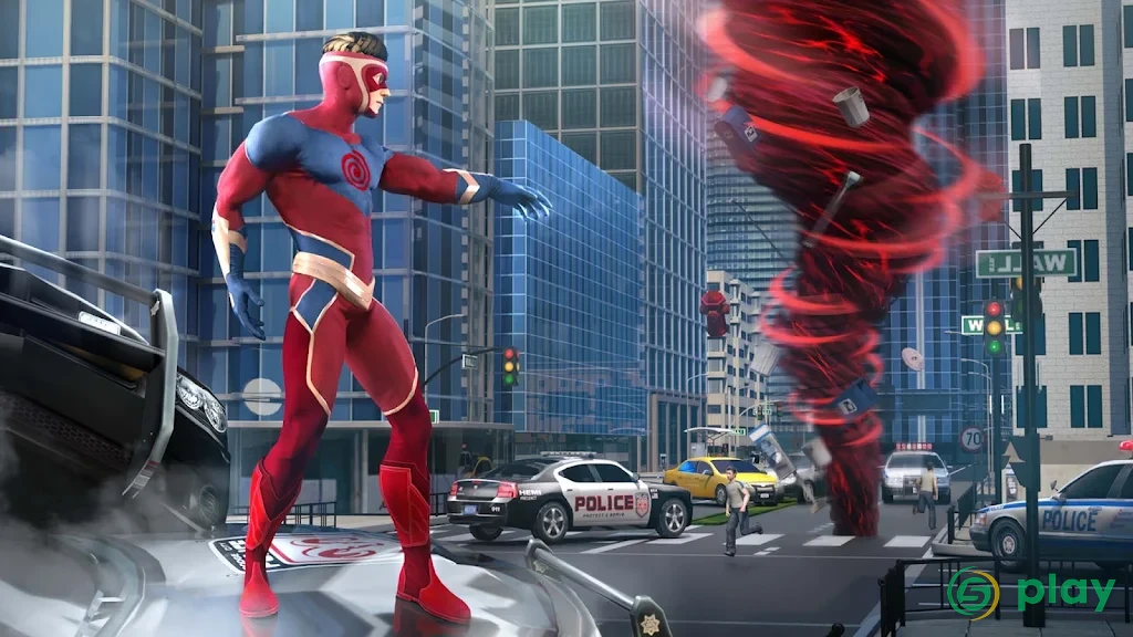 Hurricane Superhero : Wind Tornado Vegas Mafia — скриншот 1